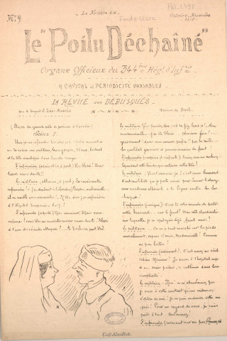 Le Poilu déchaîné [Texte imprimé] : Organe officieux du 344e régiment d'infanterie