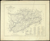 Carte du département de la Haute-Saône. dressé d'après la carte d'Etat-major par J.-B. Morel. Gravé chez F. Delamare. [Document cartographique] , A Vesoul : chez Bizot libraire-éditeur, 1857