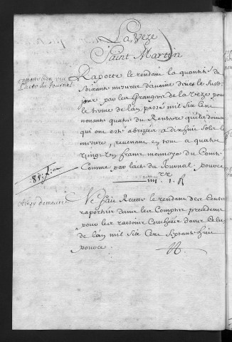 Comptes de la Ville de Besançon, recettes et dépenses, Compte de Jacques Antoine Varin (1er octobre 1694 - 30 septembre 1695