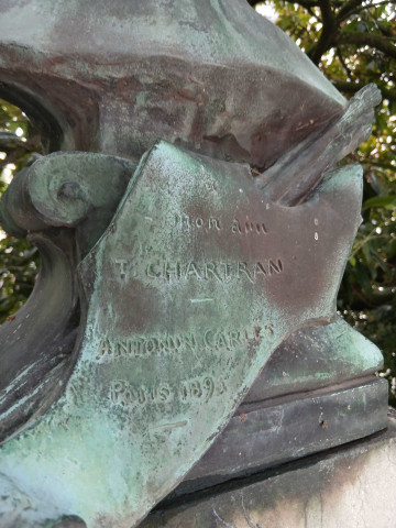 Monument à Théobald Chartran ; ronde-bosse