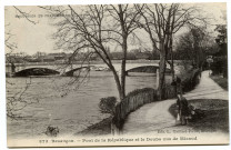 Besançon - Pont de la République et le Doubs vus de Micaud [image fixe] : Edition Gaillard Prêtre, 1912/1920