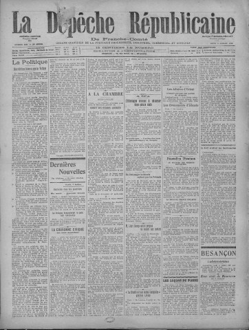 08/07/1920 - La Dépêche républicaine de Franche-Comté [Texte imprimé]