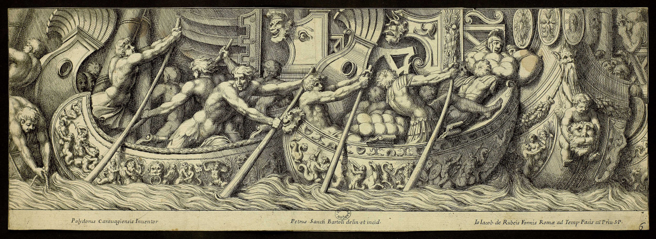[Bataille navale] [image fixe] / Polydorus Carauagiensis Inuentor ; Petrus Sancti Bartoli delin et incid. , 1655/1700