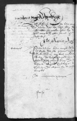 Comptes de la Ville de Besançon, recettes et dépenses, Compte de Claude Cabet (1er juin 1608 - 31 mai 1609)