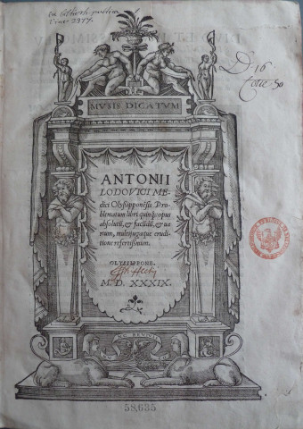 Antonii Lodovici medici Olyssipponensis problematum libri quinque ...