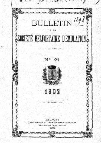 01/01/1902 - Bulletin de la Société belfortaine d'émulation [Texte imprimé]