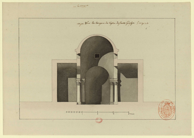 Rimini. Eglise de Saint-Grégoire [Dessin] : coupes , 1750/1799