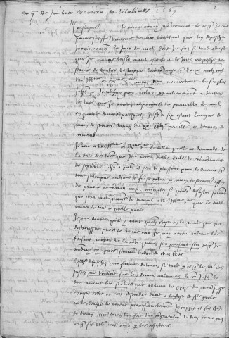 Ms Granvelle 95 - « Lettres de Maxim. Morillon... T. VI. » (2 janvier-21 novembre 1569)