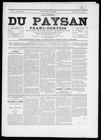 03/10/1886 - Le Paysan franc-comtois : 1884-1887