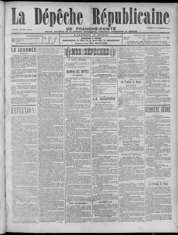 21/02/1905 - La Dépêche républicaine de Franche-Comté [Texte imprimé]