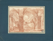 49 - Vue inspirée par la confessio de l'église San Martino ai Monti à Rome , [Italie ?], [circa 1760]