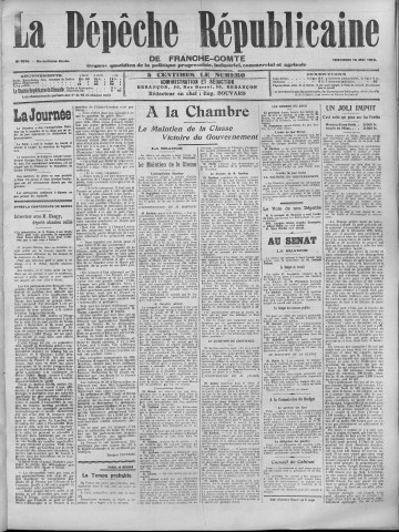 16/05/1913 - La Dépêche républicaine de Franche-Comté [Texte imprimé]