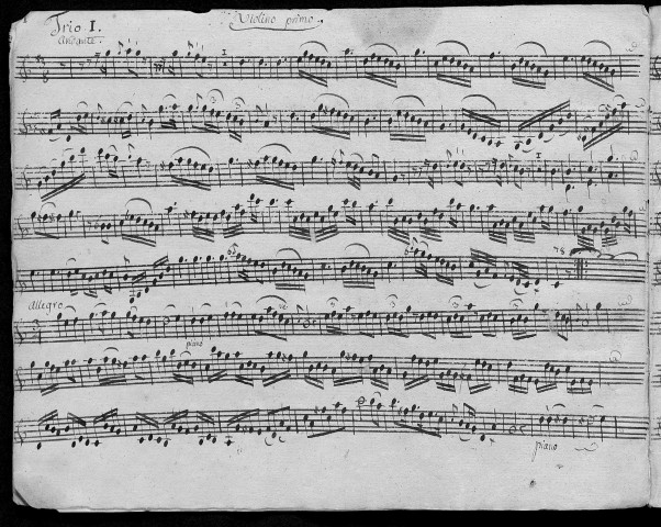 Ms Z 795 - Anton Filtz. Six sonates en trio pour deux violons et une basse