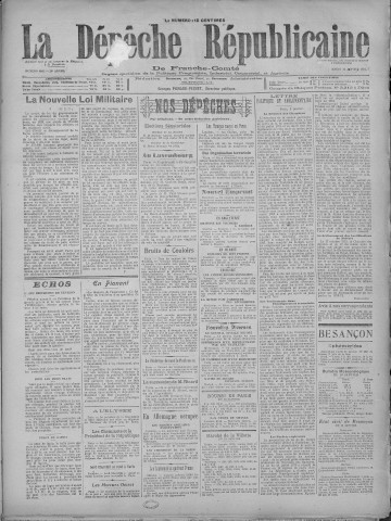 11/01/1921 - La Dépêche républicaine de Franche-Comté [Texte imprimé]
