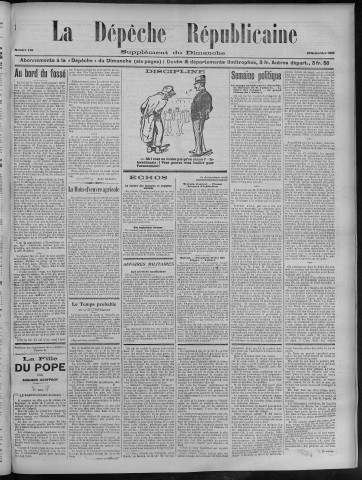 23/09/1906 - La Dépêche républicaine de Franche-Comté [Texte imprimé]