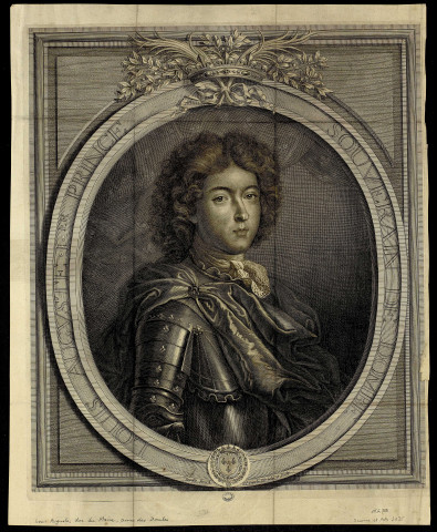 Louis Auguste Ier Prince souverain de Dombe [estampe] / J.F. Cars le fils delin. et sculp.  ; Verdie pinxit , [S.l.] : [s.n.], [1670-1730]