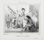 La République livrée au colleurs [image fixe] / Cham , Paris : chez Aubert, Pl. de la Bourse - Imp. Aubert, 1849