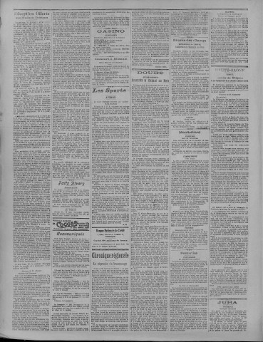 18/08/1922 - La Dépêche républicaine de Franche-Comté [Texte imprimé]