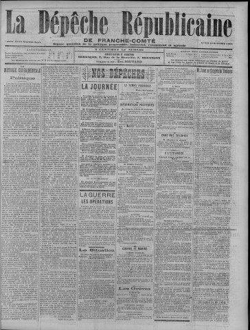 10/10/1904 - La Dépêche républicaine de Franche-Comté [Texte imprimé]