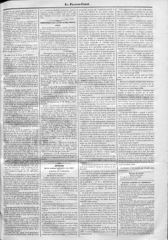 16/02/1857 - La Franche-Comté : organe politique des départements de l'Est