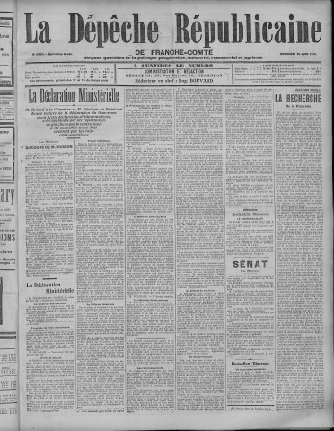 10/06/1910 - La Dépêche républicaine de Franche-Comté [Texte imprimé]