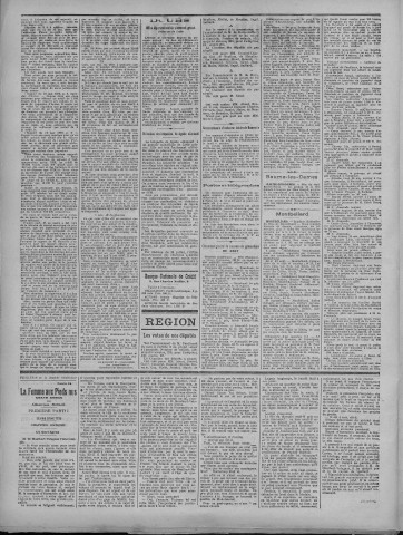 29/07/1920 - La Dépêche républicaine de Franche-Comté [Texte imprimé]