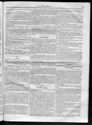 26/12/1848 - Le Franc-comtois - Journal de Besançon et des trois départements