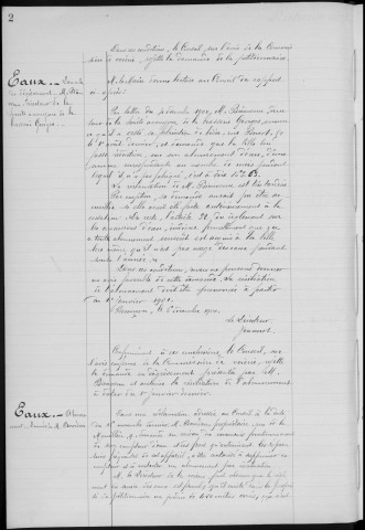 Registre des délibérations du Conseil municipal, avec table alphabétique, du 8 février au 25 novembre 1901