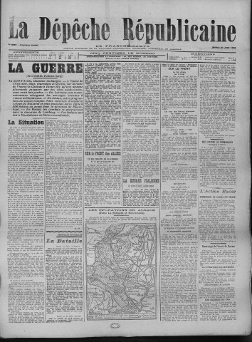 22/06/1915 - La Dépêche républicaine de Franche-Comté [Texte imprimé]