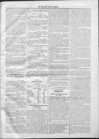 08/07/1866 - Le Courrier franc-comtois [Texte imprimé]