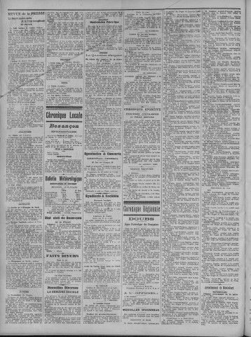 31/07/1914 - La Dépêche républicaine de Franche-Comté [Texte imprimé]