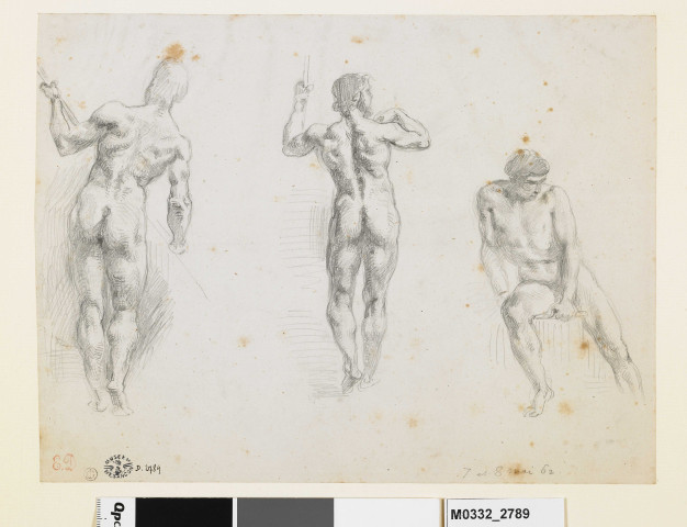 Trois études de nus masculins