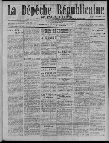 13/12/1904 - La Dépêche républicaine de Franche-Comté [Texte imprimé]