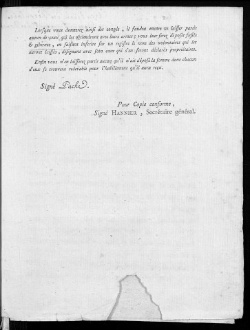 Les Administrateurs du Directoire du département du Doubs aux officiers municipaux des communes de son ressort. Besançon le 13 Novembre 1792