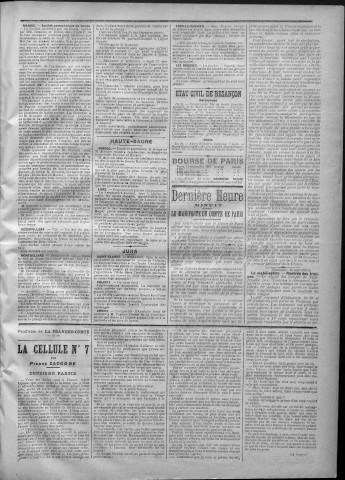 15/09/1887 - La Franche-Comté : journal politique de la région de l'Est