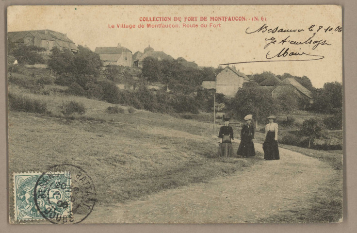 Le Village de Montfaucon. Route du Fort. [image fixe] , 1904/1906
