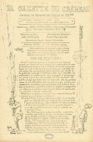 10/07/1919 - La Gazette du créneau