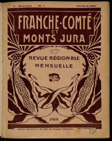 07/1919 - Franche-Comté et Monts-Jura [Texte imprimé]