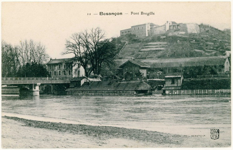 Série de vingt-huit cartes postales du Pont de Bregille.