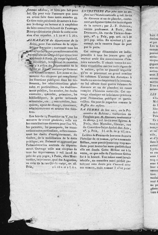 04/01/1798 - Le Nouvelliste littéraire [Texte imprimé]