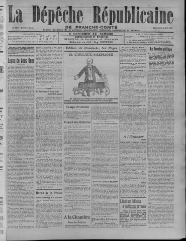 02/06/1907 - La Dépêche républicaine de Franche-Comté [Texte imprimé]