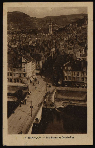 Besançon - Pont Battant et Grande-Rue [image fixe] , Mulhouse : Editions C. Lardier, 1904/1930