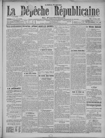 15/03/1927 - La Dépêche républicaine de Franche-Comté [Texte imprimé]