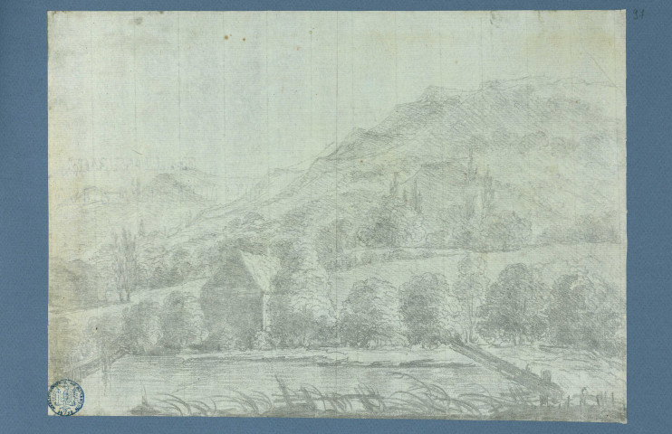 Vue de Méréville (?) / Pierre-Adrien Pâris , [S.l.] : [P.-A. Pâris], [1700-1800]