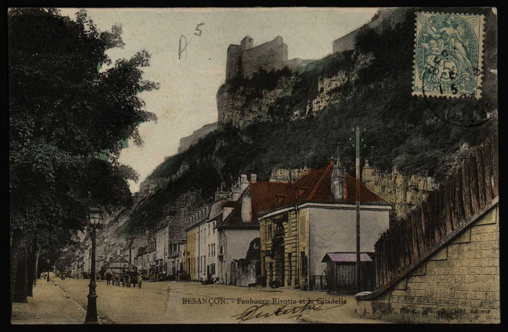 Besançon. - Faubourg Rivotte et la Citadelle [image fixe] , Paris : L. F. et V. J. Liard, éditeur, 1901-1903