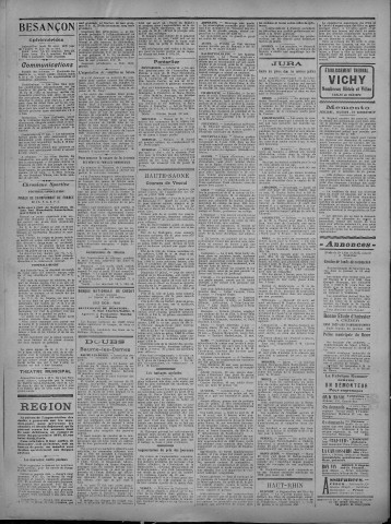 26/04/1920 - La Dépêche républicaine de Franche-Comté [Texte imprimé]
