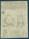 Divers motifs ornementaux et vase , [S.l.] : [s.n.], [1700-1800]