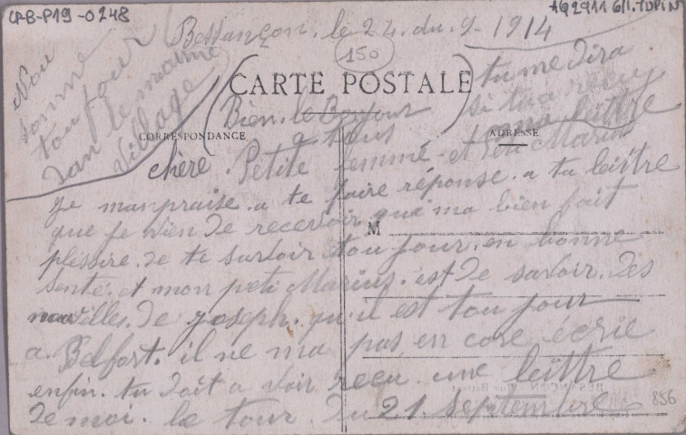 Besançon - Rue Battant - Grande Librairie Nouvelle - Imprimerie et Timbres en caoutchouc. [image fixe] , 1904/1914