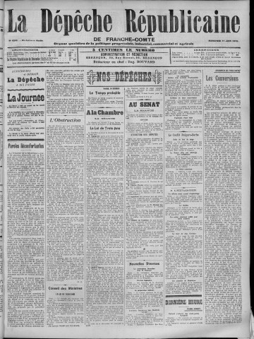 11/06/1913 - La Dépêche républicaine de Franche-Comté [Texte imprimé]