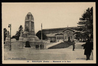 Besançon - Besançon-les-Bains - Monument et la Gare [image fixe] , Besançon : PHOT. COMBIER MACON, 1904/1930